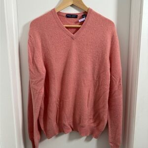 Grant Thomas Men's V-Neck Sweater - Pink